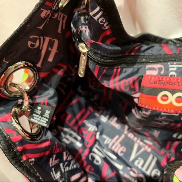 Lesportsac for The OC Collection - Bright n' Colorful retro look crescent purse - Picture 11 of 13